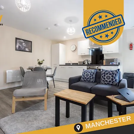 Chic One-Bedroom Apartment - Central Salford, Perfect For Professionals & Couples By Av Hughes Properties *