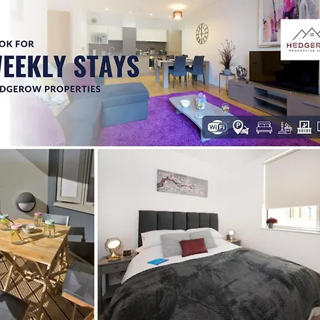 Lejlighed Premium Deals On Modern 2 -bed 2-bath 122 High Street Flat For Movers & Pros By Hedgerow