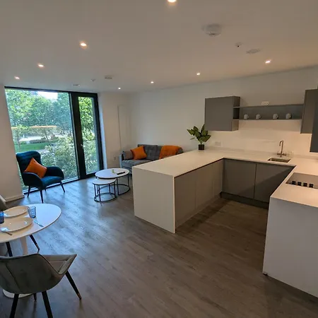 New 1br Gym Roof Terrace Lounge * 맨체스터