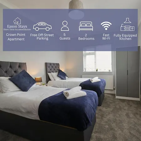 Comfort 2br By Eason Short Lets Denton Apartamento