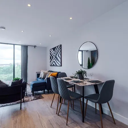 Luxury 1br Self Check-in 10mins To Centre Apartamento Mánchester