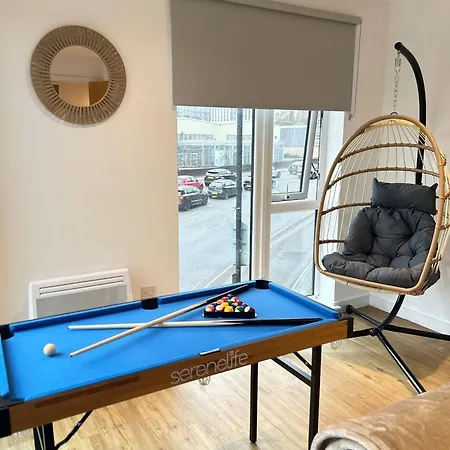 Spacious Mcr - Gym - Terrace - Games - Free Secured Parking Appartement Manchester