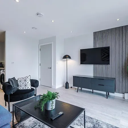 Luxury 1br Self Check-in 10mins To Centre Apartmán *