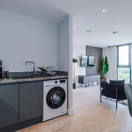 Luxury 1br Self Check-in 10mins To Centre Mánchester