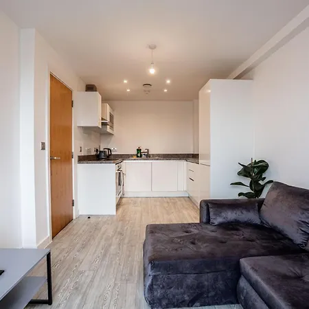 Elegant Modern One Bed Flat With Juliet Balcony شقة مانشستر