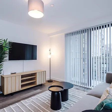 Appartement Modern 2br W Secure Parking Salford Manchester
