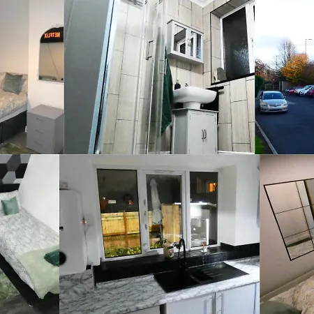 Spacious 4 Bed Maisonette Close To Salford Quays And With Smart Tvs And Netflix Perfect For Families And Contractors Lejlighed *