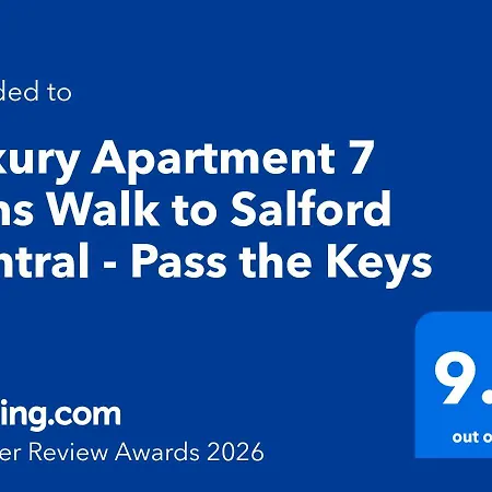 Luxury 7 Mins Walk To Salford - Pass The Keys דירה