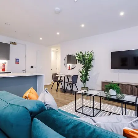 Stylish 1br Near Centre Salford Apartman Manchester