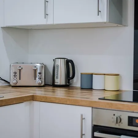 Contemporary 1 Bed In Media City, Sleeps 4, Free Gym Lejlighed