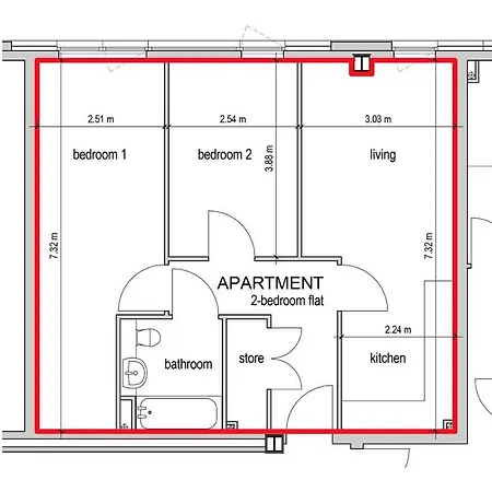 Modern Centre 2-bedroom *