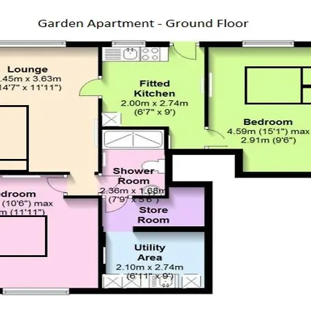 Апартаменты The Garden Apartment, Near Airport & *