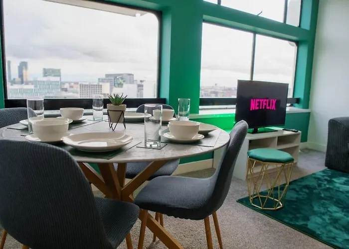 Centre Apartment, Skyline View 맨체스터