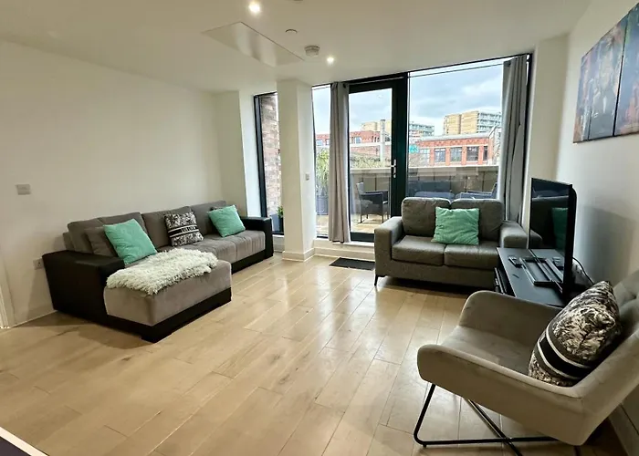 Lux Livin' - Luxury 2 Bed With Sky Garden Apartmán Manchester