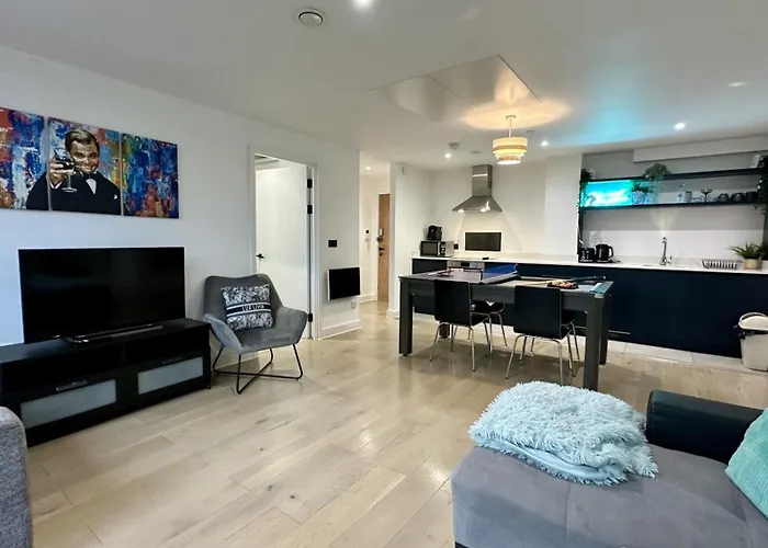 Apartmán Lux Livin' - Luxury 2 Bed With Sky Garden Manchester