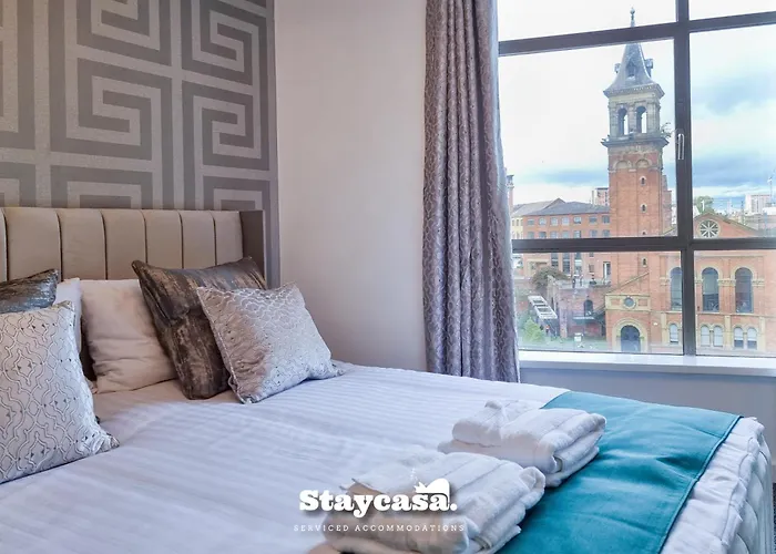 Luxury Deansgate Canal View & Free Parking Apartmán