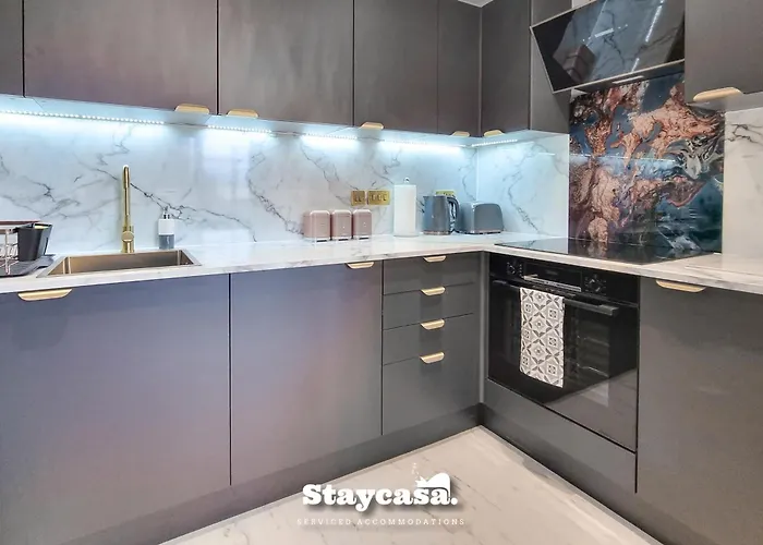 Luxury Deansgate Canal View & Free Parking Apartmán *