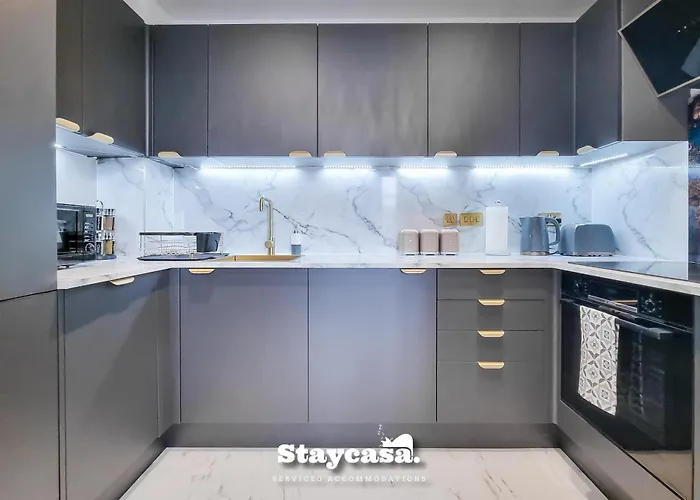 Luxury Deansgate Canal View Free Parking 아파트