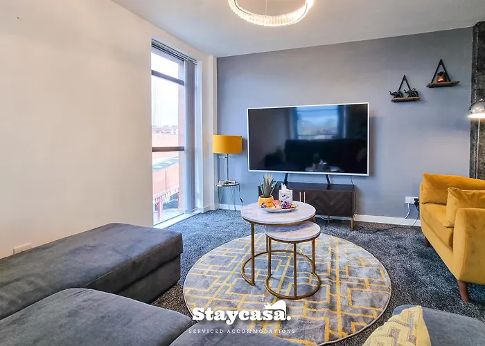 아파트 Luxury Deansgate Canal View Free Parking *