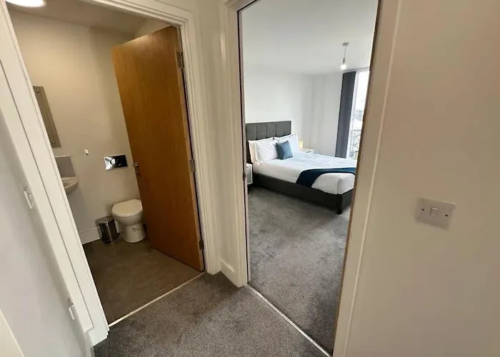 Lägenhet Chic 1 Bed Mcr Ap W/balcony- Sleeps 4 *