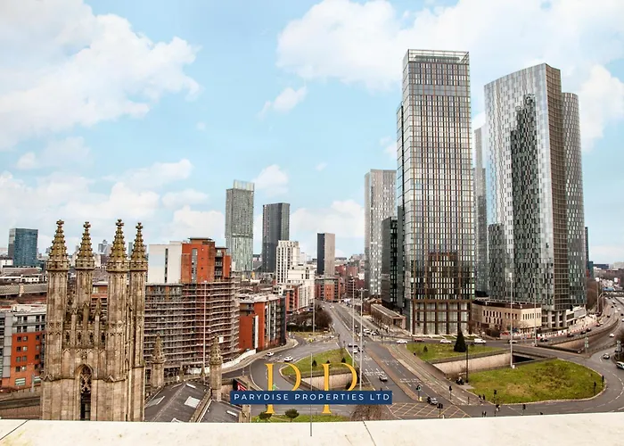 Deansgate Luxury Suite - Modern & Warm 1-Bed - Ideal For Business Or Work Stays - Presented By Parydise Properties * Manchester