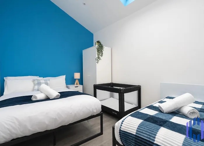 Santorini Blues By Cefas - Free Parking - - Near Airport *