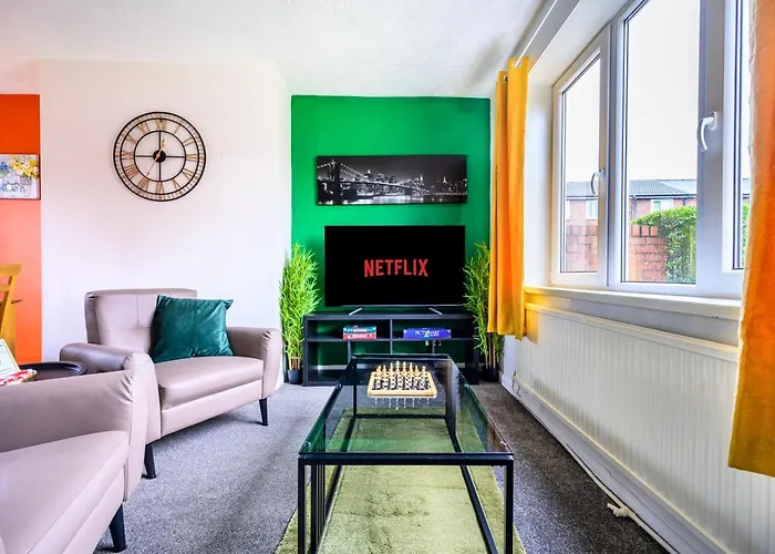 Hébergement de vacances Trafford Eden - 3 Bed Near Old Trafford And Trafford Centre With Free Parking Manchester