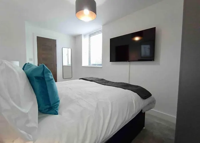 Luxury 2 Bed 2 Bath Flat Near Old Trafford Appartamento *