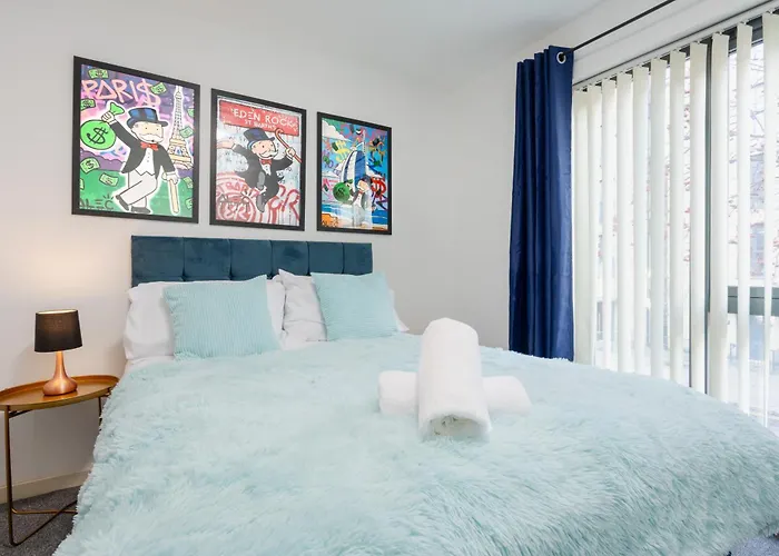 Apartamento Lux Livin' - Luxury 2 Bed Centre Free Parking Mánchester