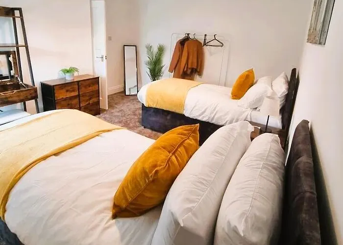 펜션 3br House-apartment-free Parking-manchester Airport 맨체스터