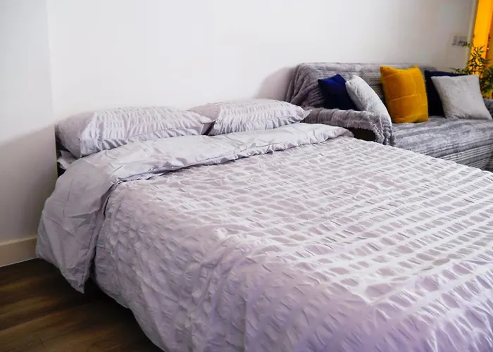 Centre Apt, With Free Secured Parking & Balcony, Sleeps 4 דירה