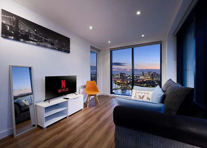 Apartamento 2 Bed Ensuite With Fantastic Night View And Old Trafford Stadium Manchester