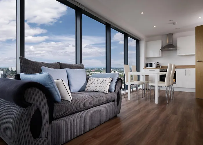 2 Bed Ensuite With Fantastic Night View And Old Trafford Stadium Apartamento Manchester