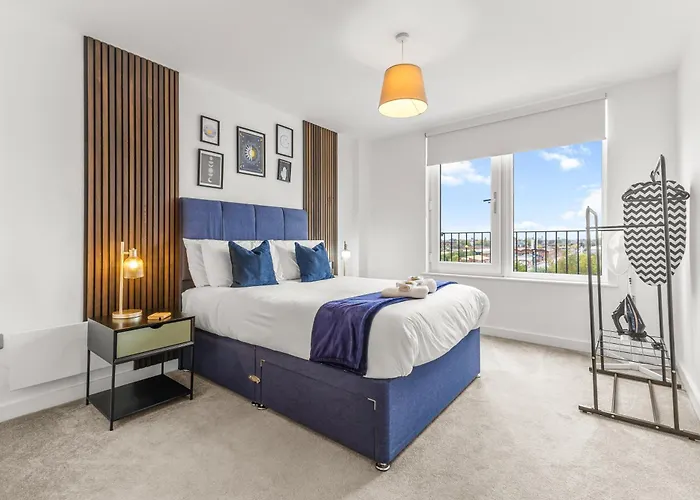 Modern 2br Urban Nest In Salford, For 4 דירה מנצ'סטר