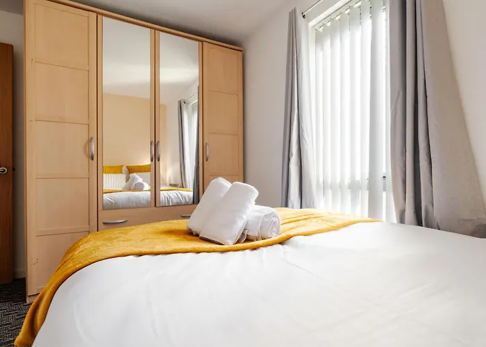 شقة Beehive Salford Quays Immaculate 1-bed Flat With Free-parking *