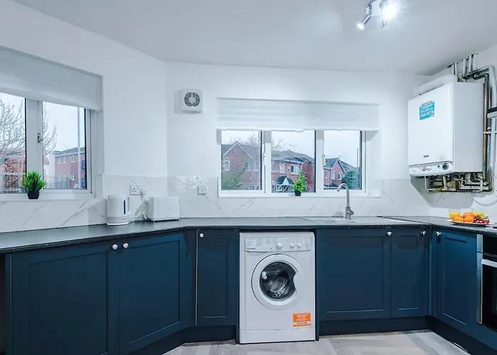 Centre,central House, Free Parking Apartment Manchester