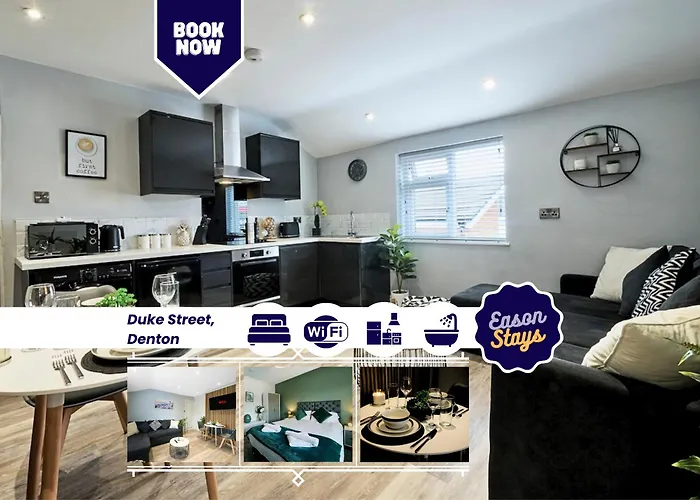 Comfort 2br By Eason Short Lets Denton * 맨체스터