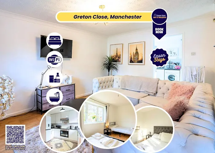 2br House Contractors Parking Wifi Manchester