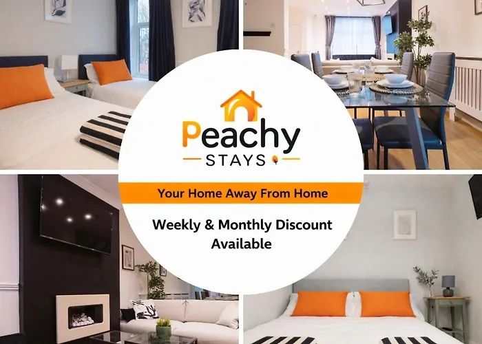 3 Bedroom House In Salford - Sleeps 6 Guests, Contractors, Groups, Families, Business, Leisute & Relocation Welcome, 15 Minutes From Centre, Fast Wi-fi, Smart Tv In Each Bedroom & Free Parking, Long And Short Welcome *