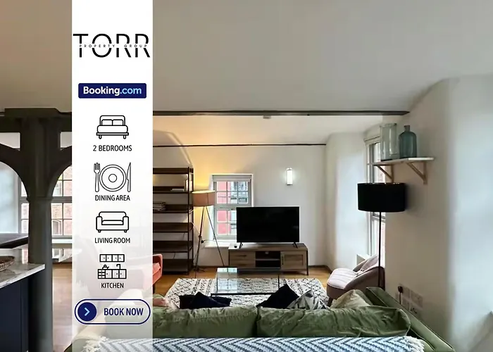 Apartman Royal Mills 2br By Torr Group Short Lets & Serviced With Free Wifi *