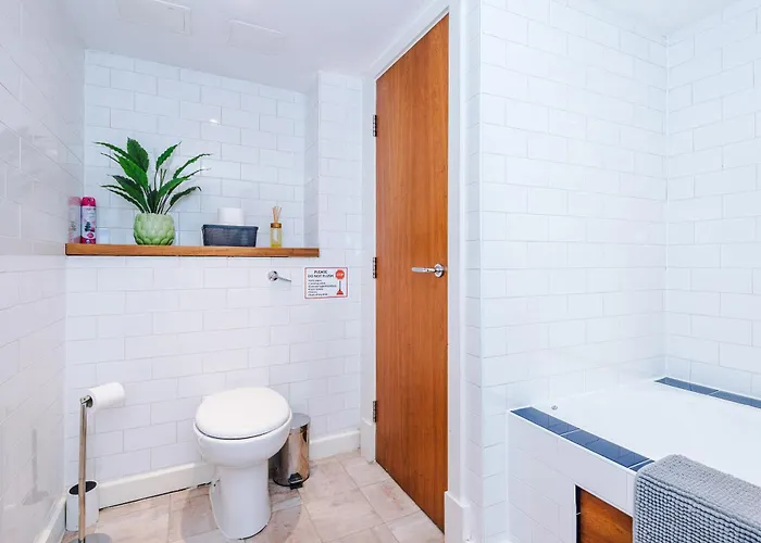 Apartman Modern 2br Flat For 4 Full Kitchen