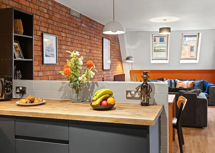 아파트 Rooftops View, Northern Quarter, Balcony *