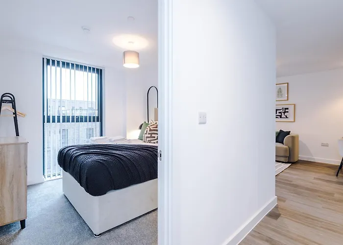 아파트 Modern 2br W Secure Parking Salford 맨체스터