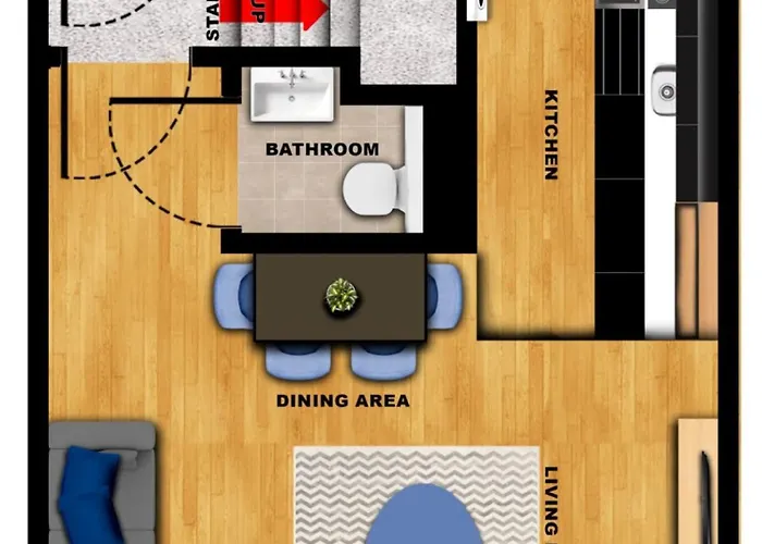 شقة Modern Spacious Sleeps 5 Free High-speed Wi-fi *