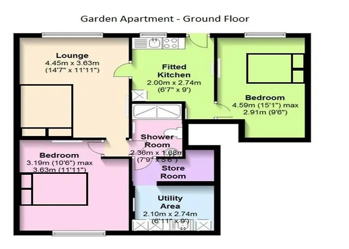 Daire The Garden Apartment, Near Airport & *
