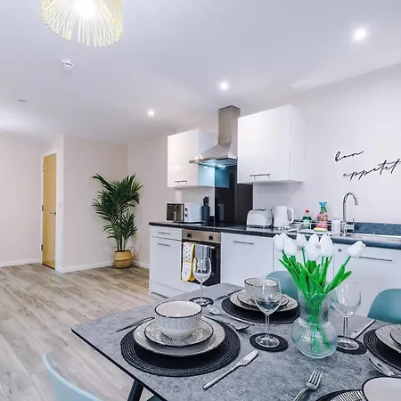 Deluxe New Build 2 Bedroom 2 Bathroom - Free Secure Parking Apartamento *