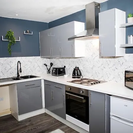 Stylish Two-bedroom Salford Quays Lägenhet