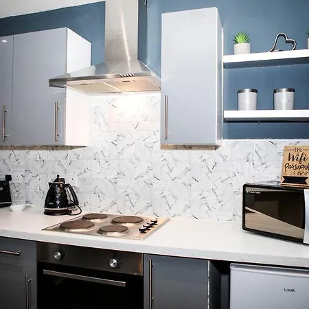 Stylish Two-bedroom Salford Quays Lägenhet Manchester