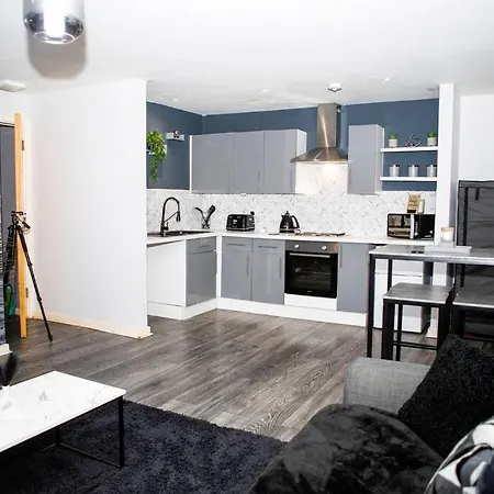 Lägenhet Stylish Two-bedroom Salford Quays *