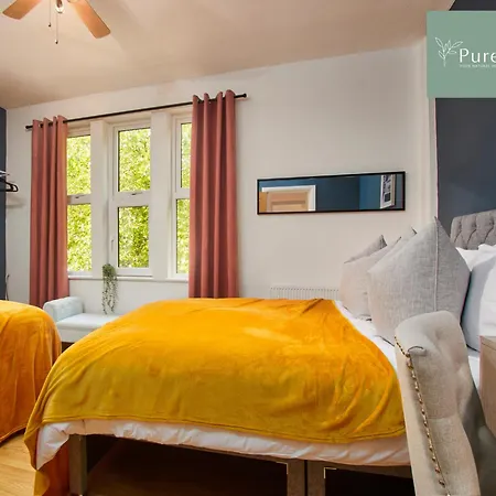 Vakantiehuis Big Contractor House With 6 Beds & Free Parking By Purestay - 7 Night Min! Manchester